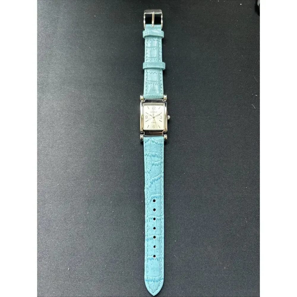 Gossip Silver Tone Blue Band Women’s Quartz Watch